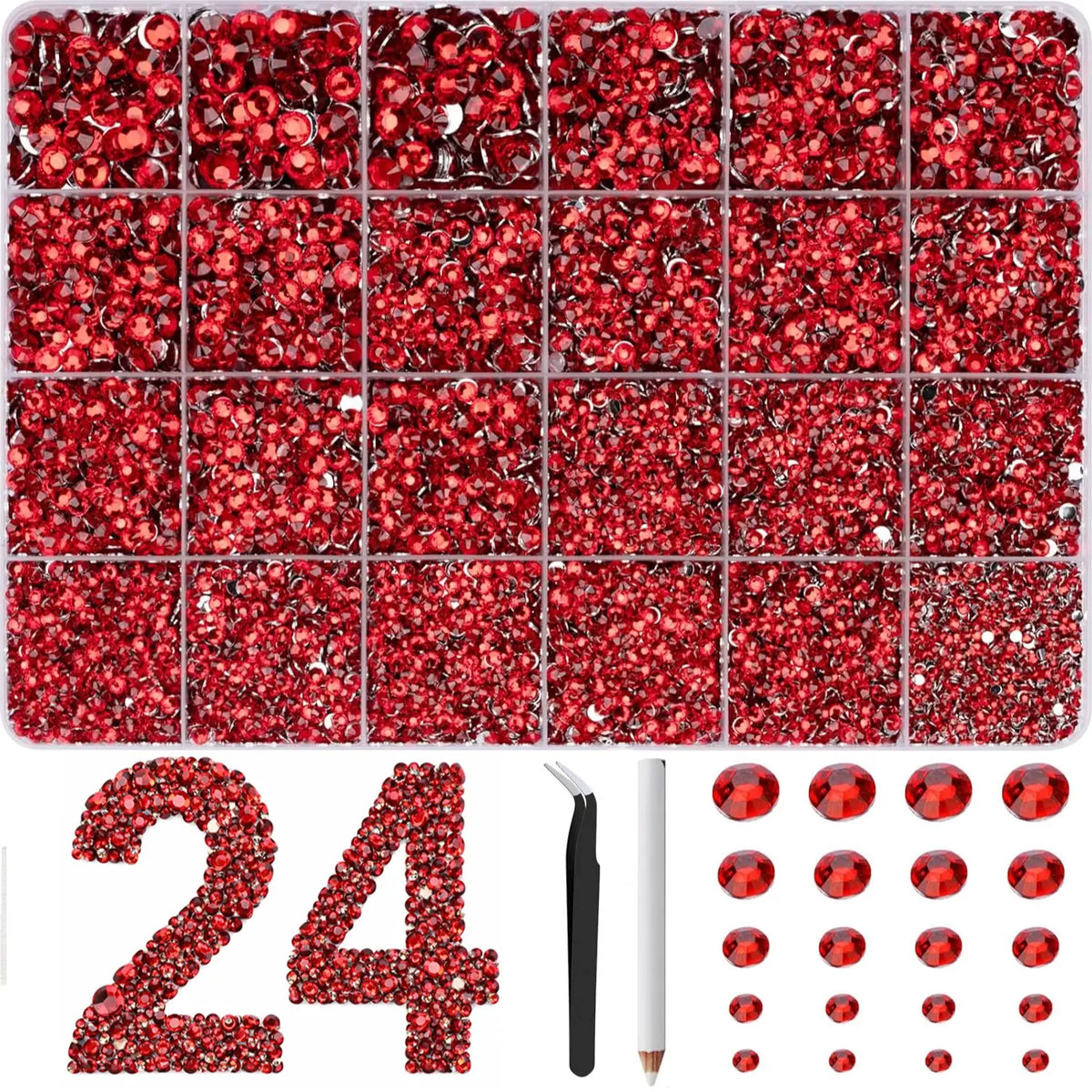 40-Color Jelly Rhinestone Bedazzling Kit