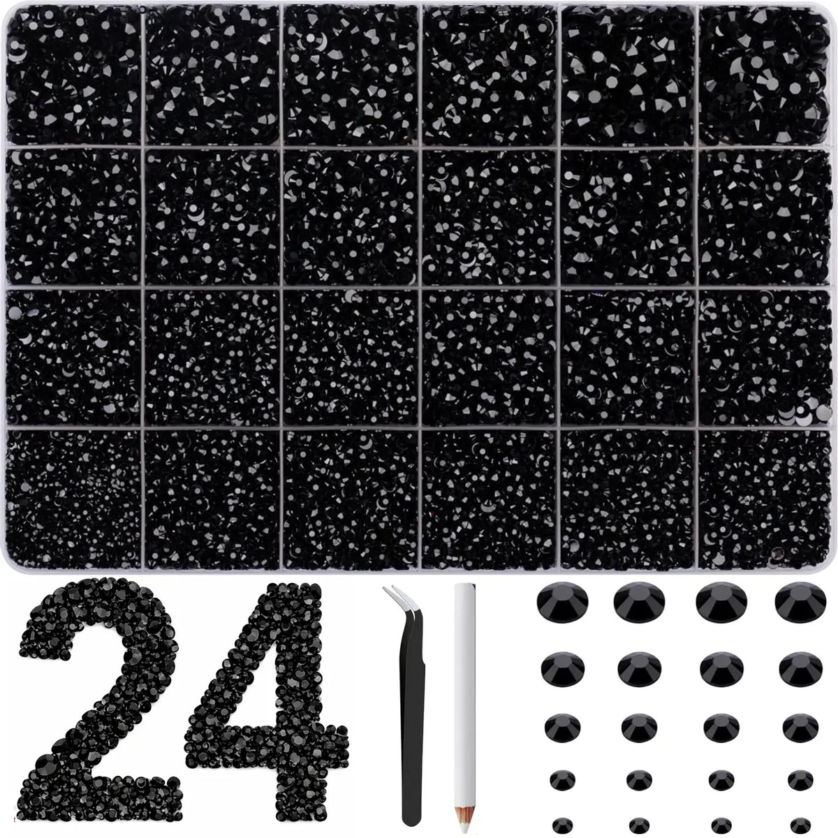 40-Color Jelly Rhinestone Bedazzling Kit