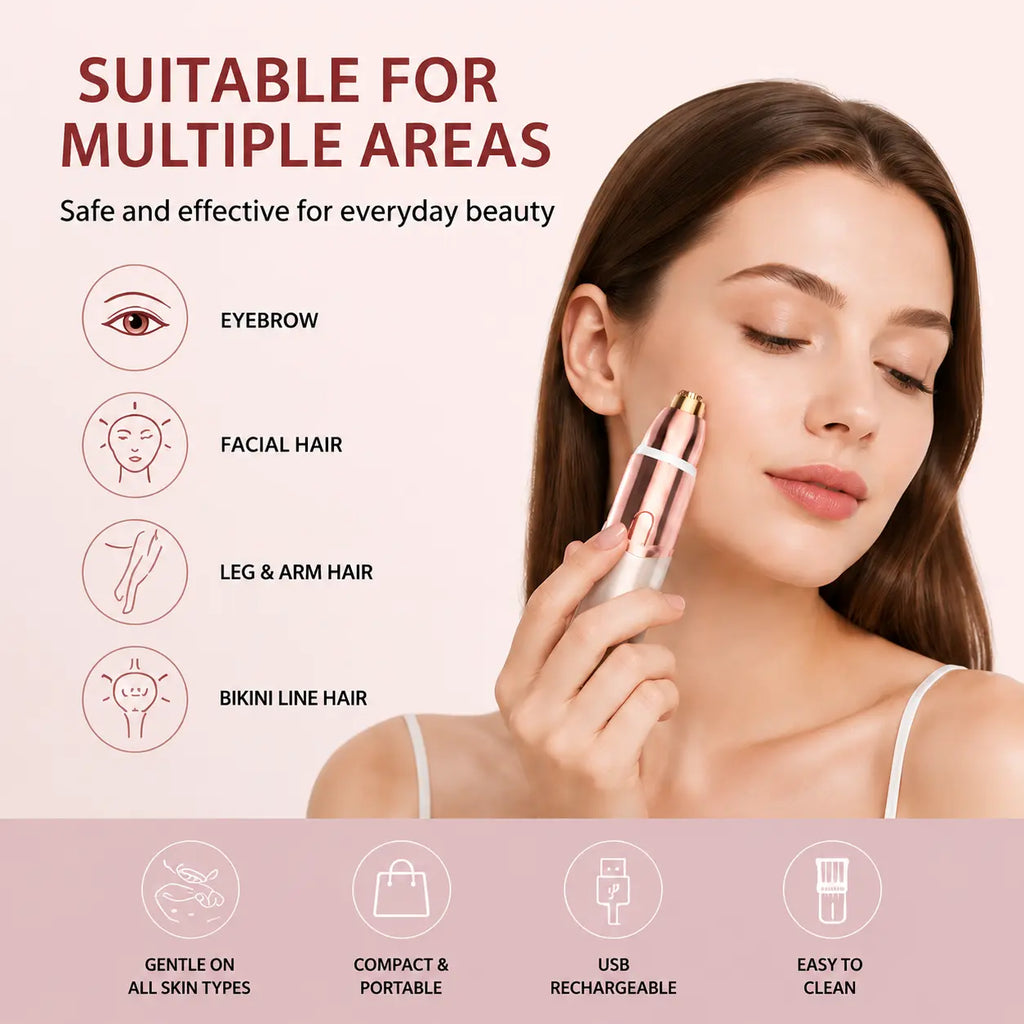 2-in-1 Facial & Eyebrow Hair Trimmer ✨