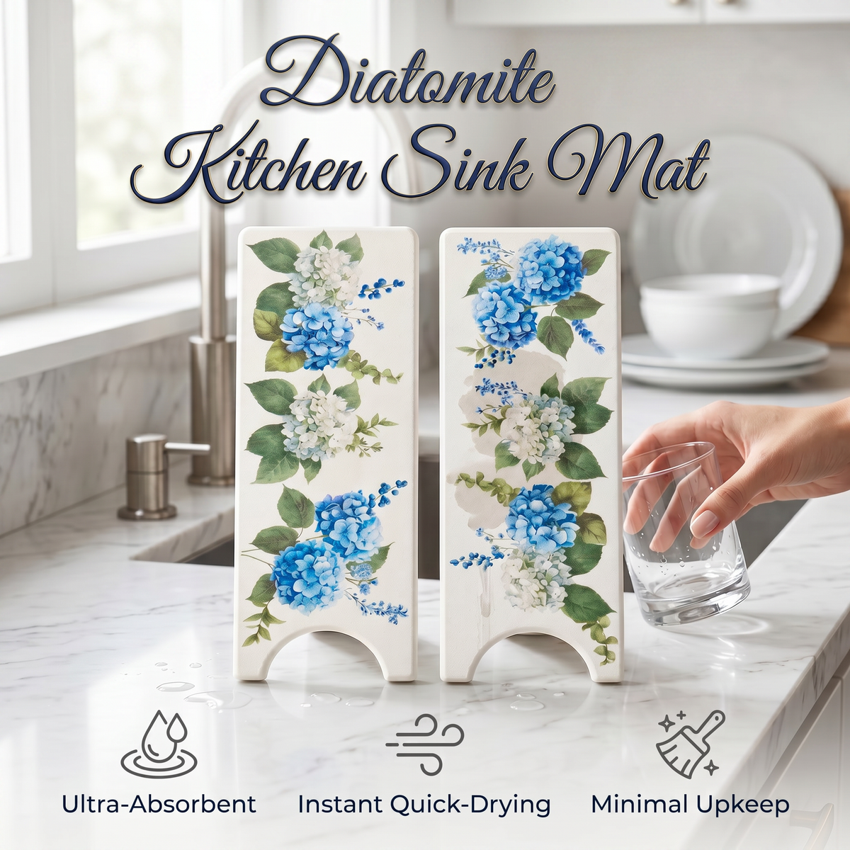 🚰 Diatomite Kitchen Sink Mat
