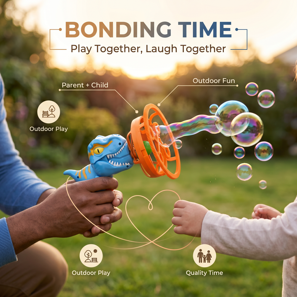 Semi-Automatic Fan Bubble Machine Toy