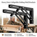 Heavy Duty Collapsible Folding Shelf Brackets