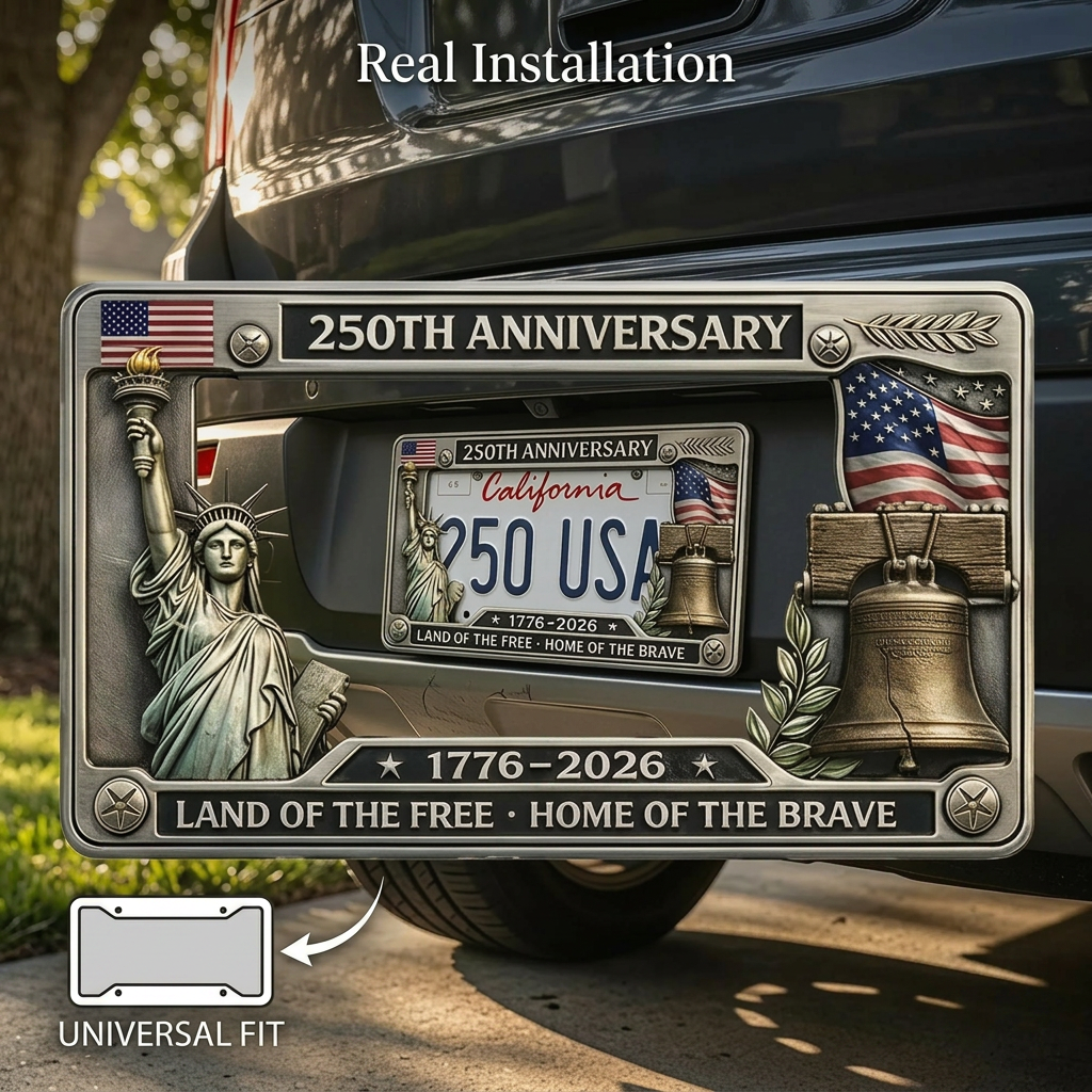 250th Anniversary Commemorative American License Plate Frame