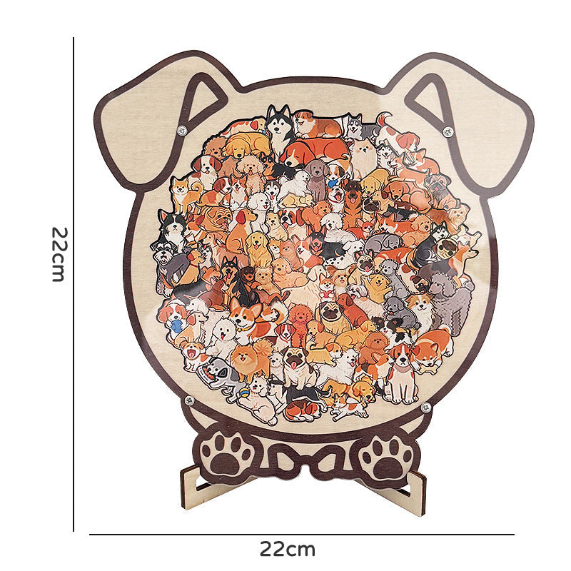"A Thousand Cats" Wooden Jigsaw Puzzle