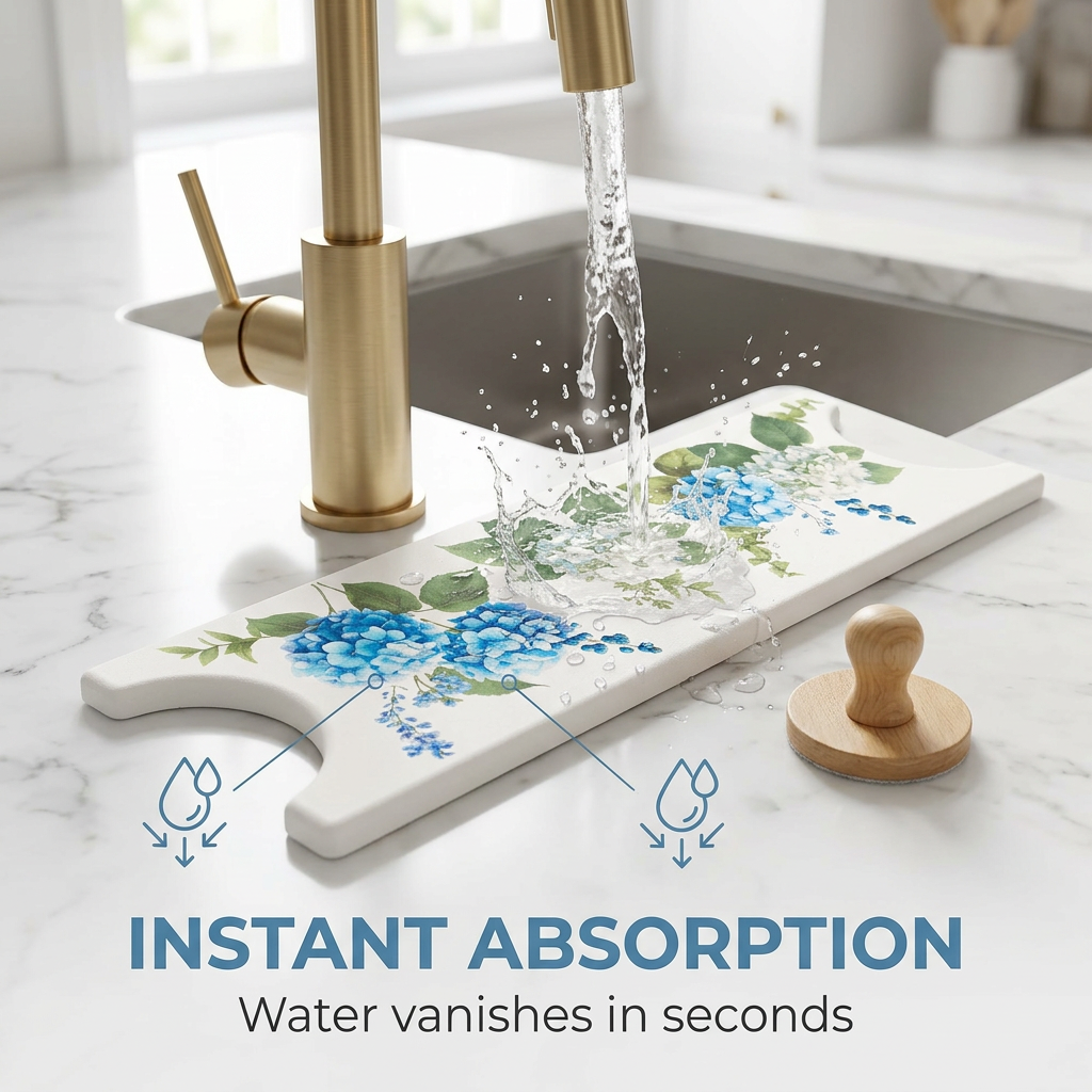 🚰 Diatomite Kitchen Sink Mat