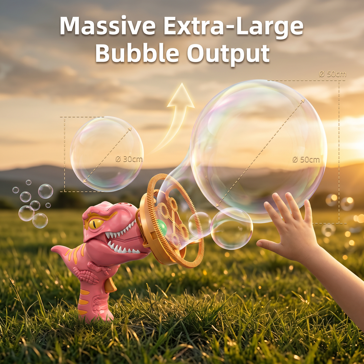 Semi-Automatic Fan Bubble Machine Toy