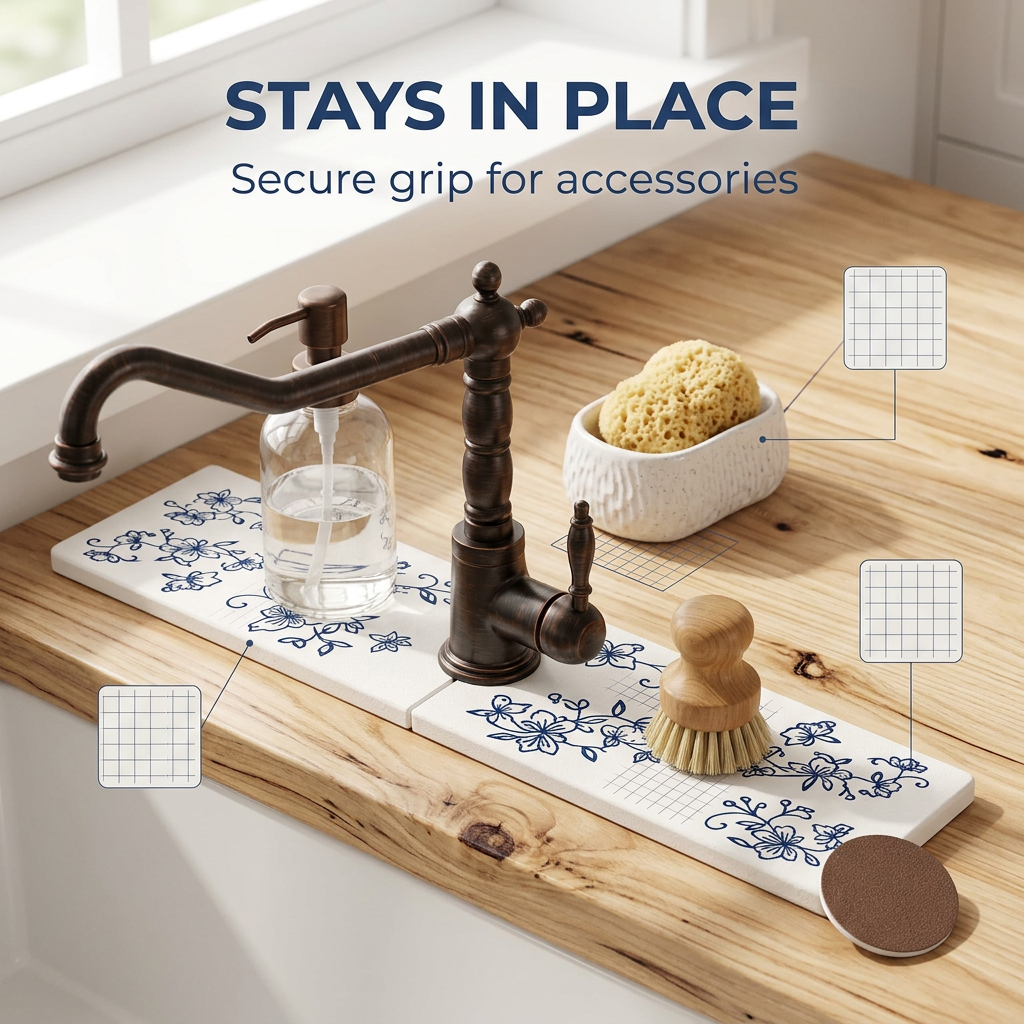 🚰 Diatomite Kitchen Sink Mat