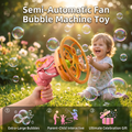 Semi-Automatic Fan Bubble Machine Toy