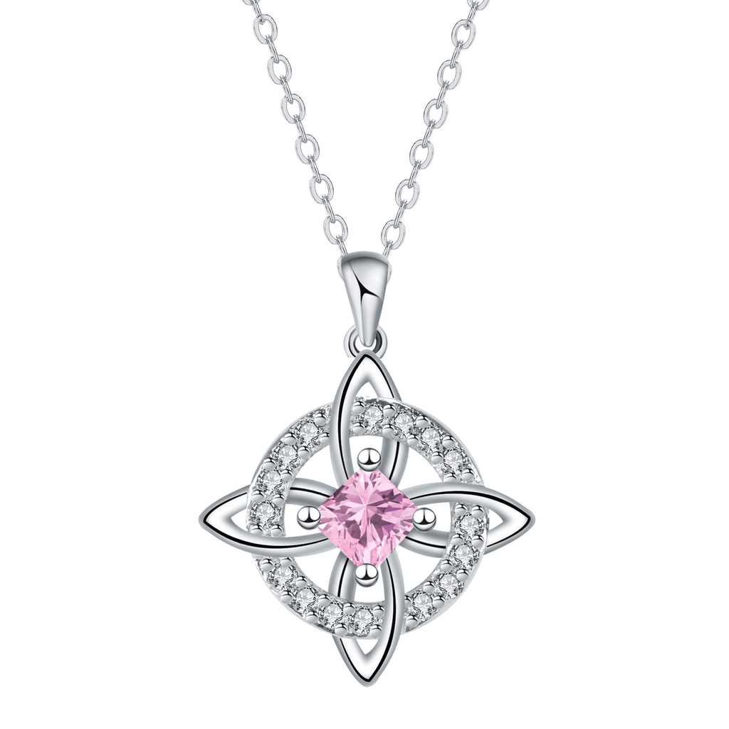 Mystical Birthstone Witches Knot Necklace –🔮💞Protect Your Loved Ones