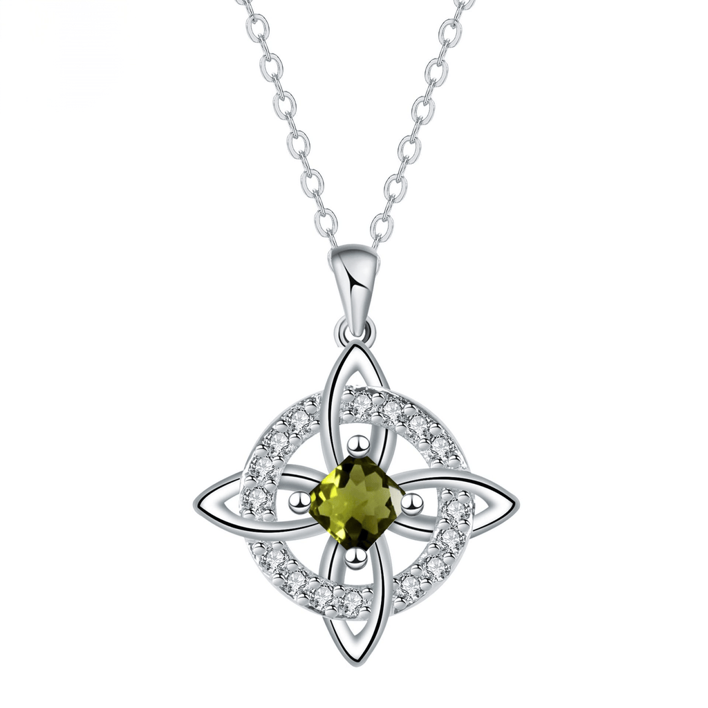Mystical Birthstone Witches Knot Necklace –🔮💞Protect Your Loved Ones