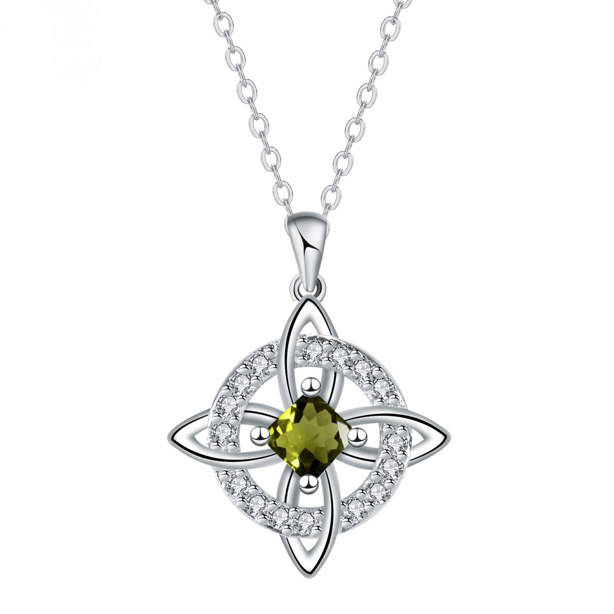Mystical Birthstone Witches Knot Necklace –🔮💞Protect Your Loved Ones