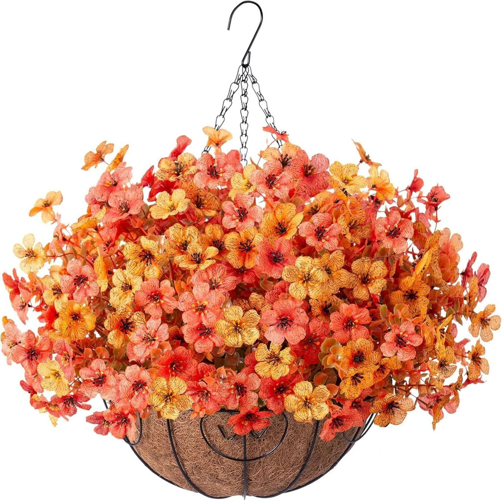 🔥Artificial Hanging Flower Basket🌸No Watering, No Wilting💧Everlasting Beauty for Your Home