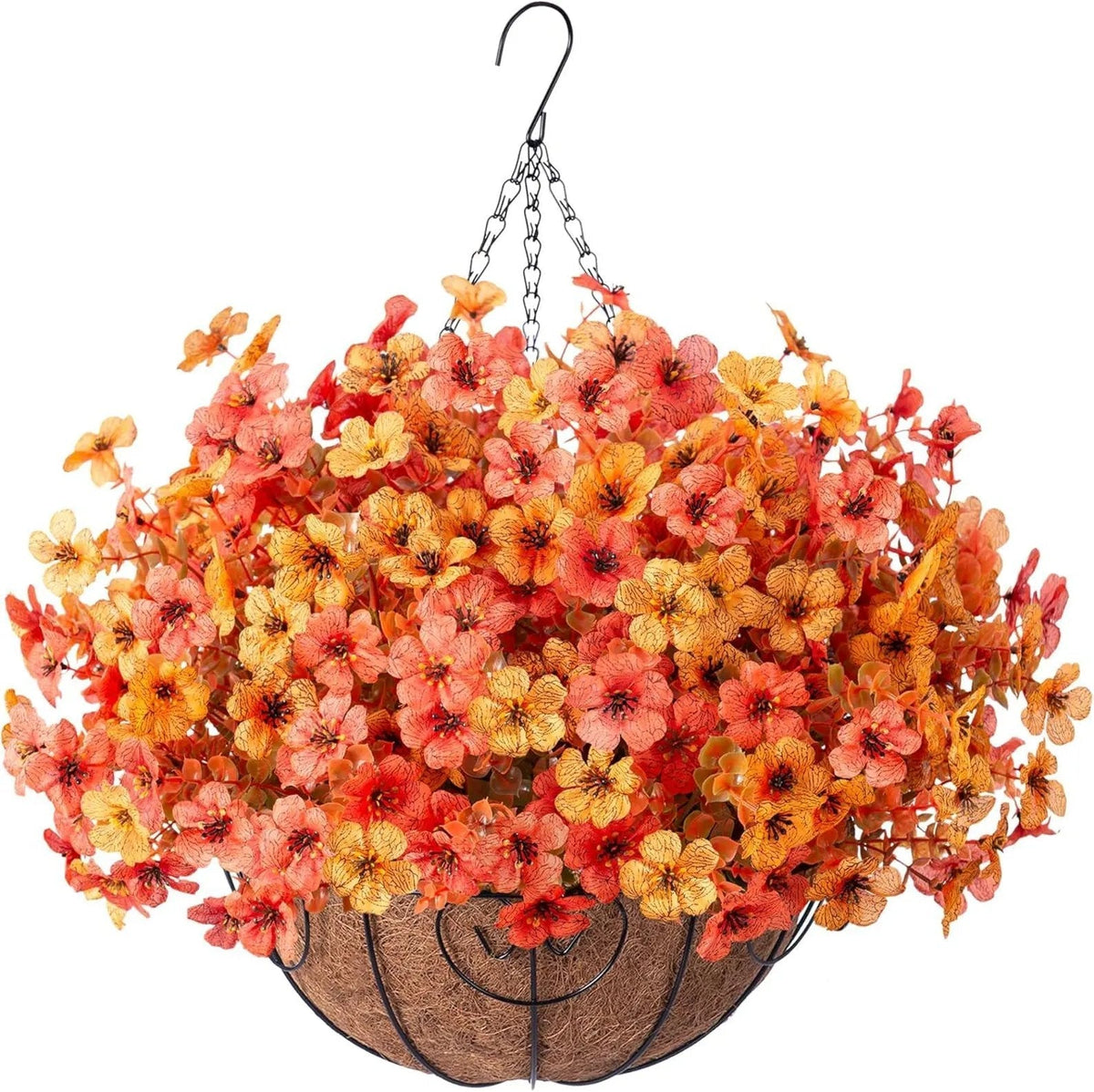 🔥Artificial Hanging Flower Basket🌸No Watering, No Wilting💧Everlasting Beauty for Your Home