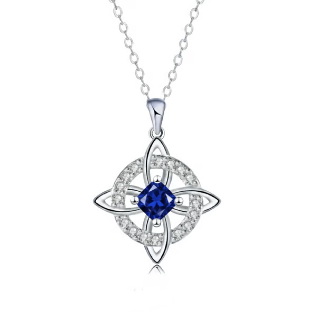Mystical Birthstone Witches Knot Necklace –🔮💞Protect Your Loved Ones