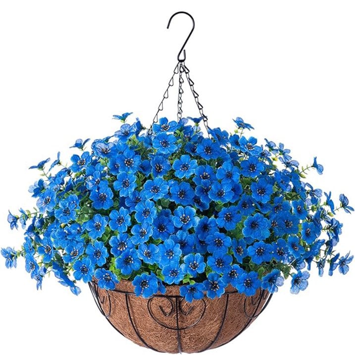 🔥Artificial Hanging Flower Basket🌸No Watering, No Wilting💧Everlasting Beauty for Your Home