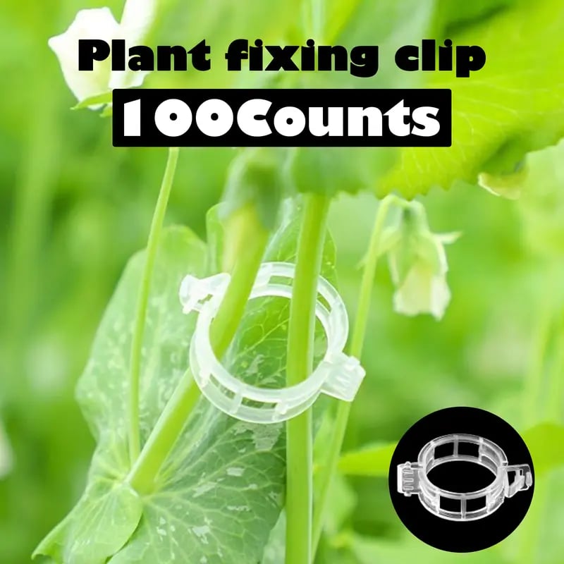 🌿 Grow Upright, Grow Stronger: 100-Pack Professional Plant Support Clips