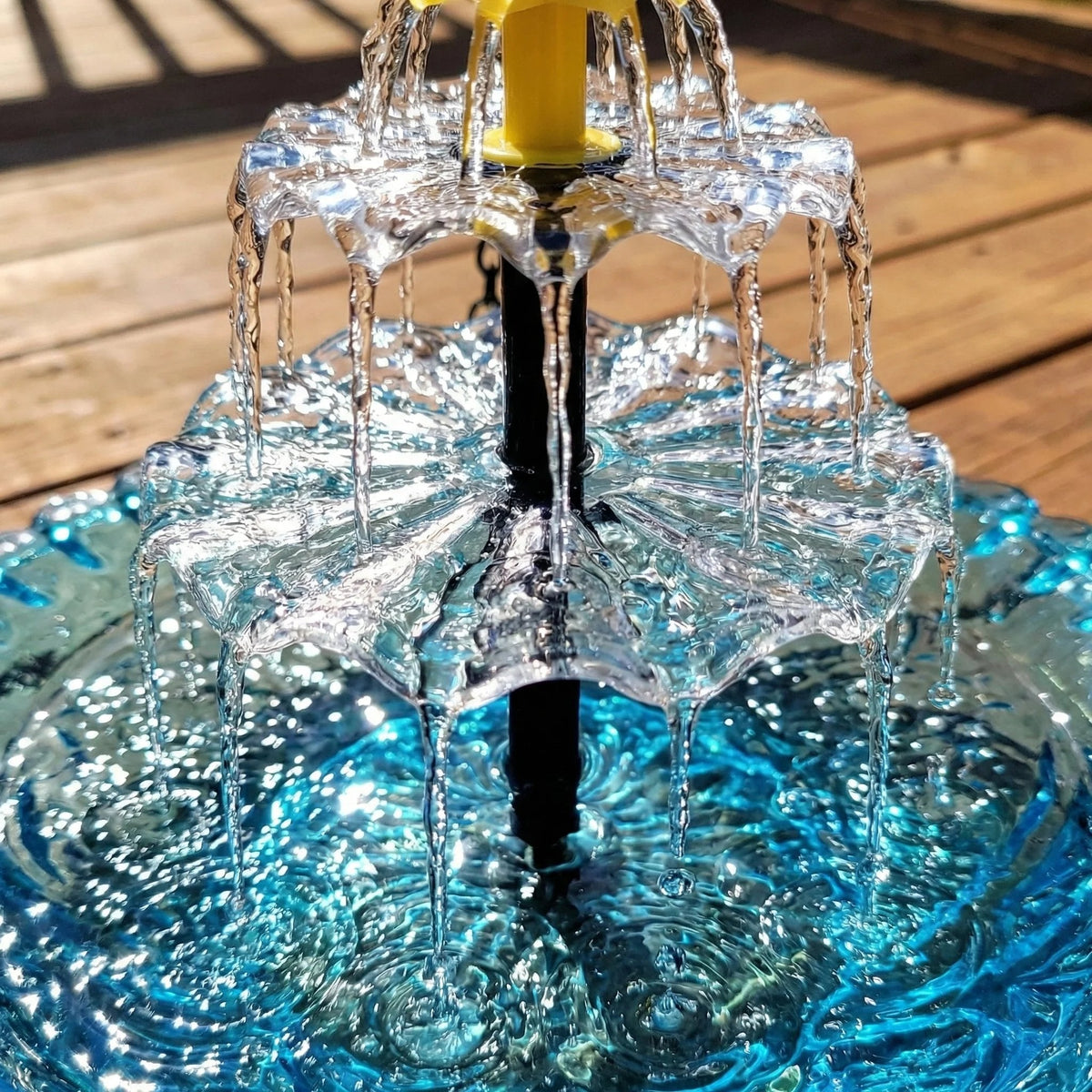 ✨2026 Spring special offer 49% off-🐦Solar Cascade Hanging Bird Bath Fountain