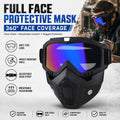 🤿Multi-Functional Protective Face Mask - Auto-Darkening Welding Goggles, Anti-Fog Skiing Shield & Dustproof Yard Work Gear - All-Terrain Safety Mask