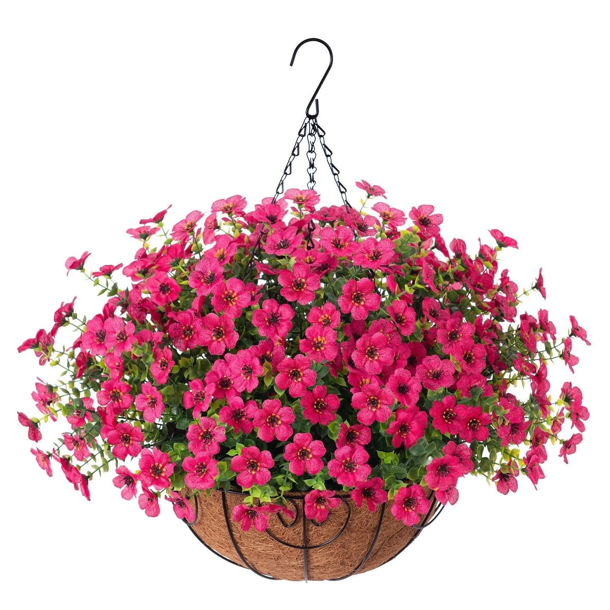 🔥Artificial Hanging Flower Basket🌸No Watering, No Wilting💧Everlasting Beauty for Your Home