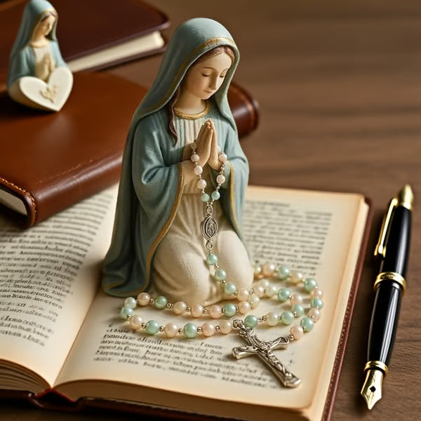 🔥Handcrafted Virgin Mary Rosary Holder
