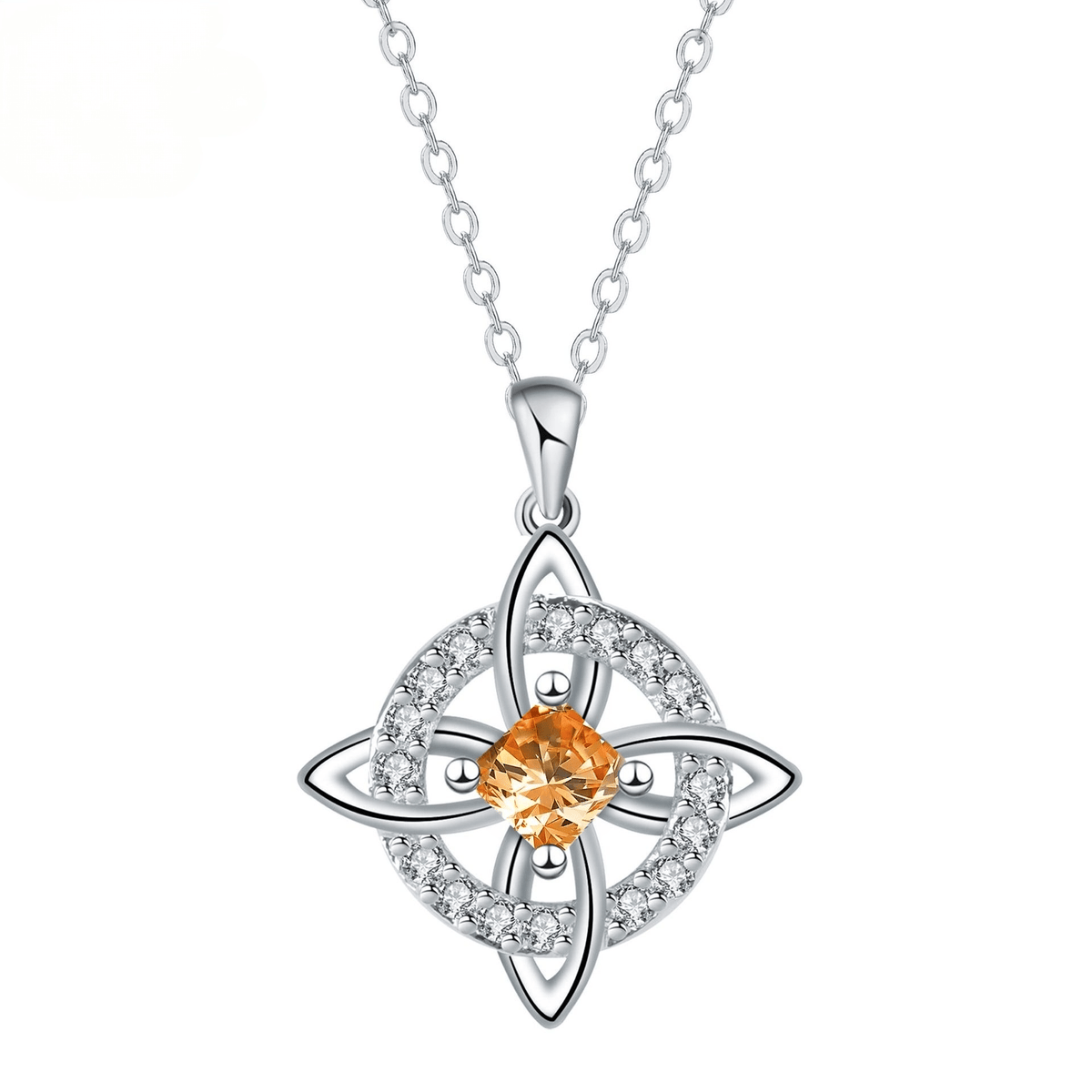 Mystical Birthstone Witches Knot Necklace –🔮💞Protect Your Loved Ones