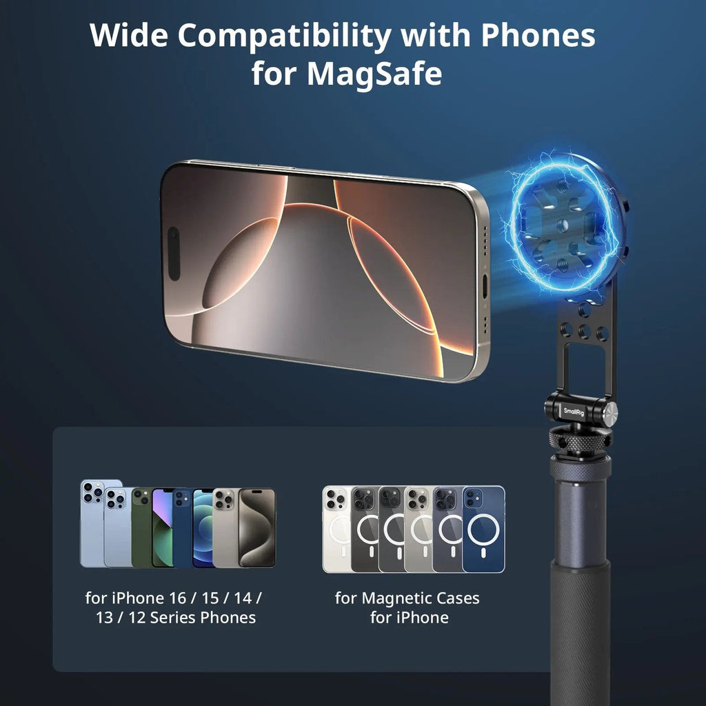 📸 Magnetic Metal Phone Mount with Cold Shoe
