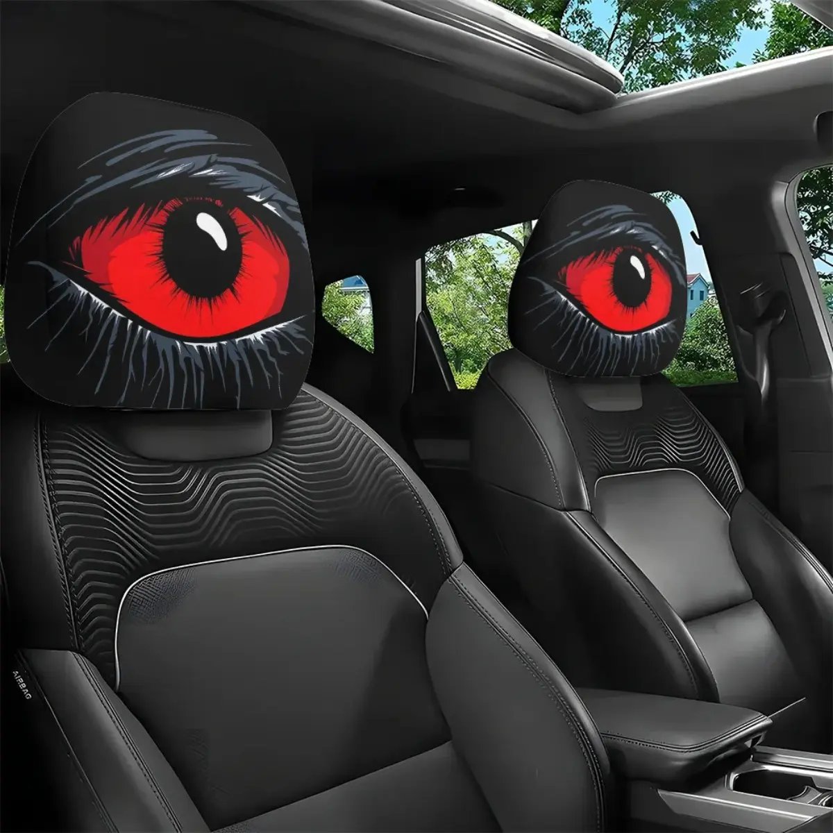 🔥LAST DAY 49% OFF-🤡 Creepy Funny "Uncanny" Car Headrest Covers