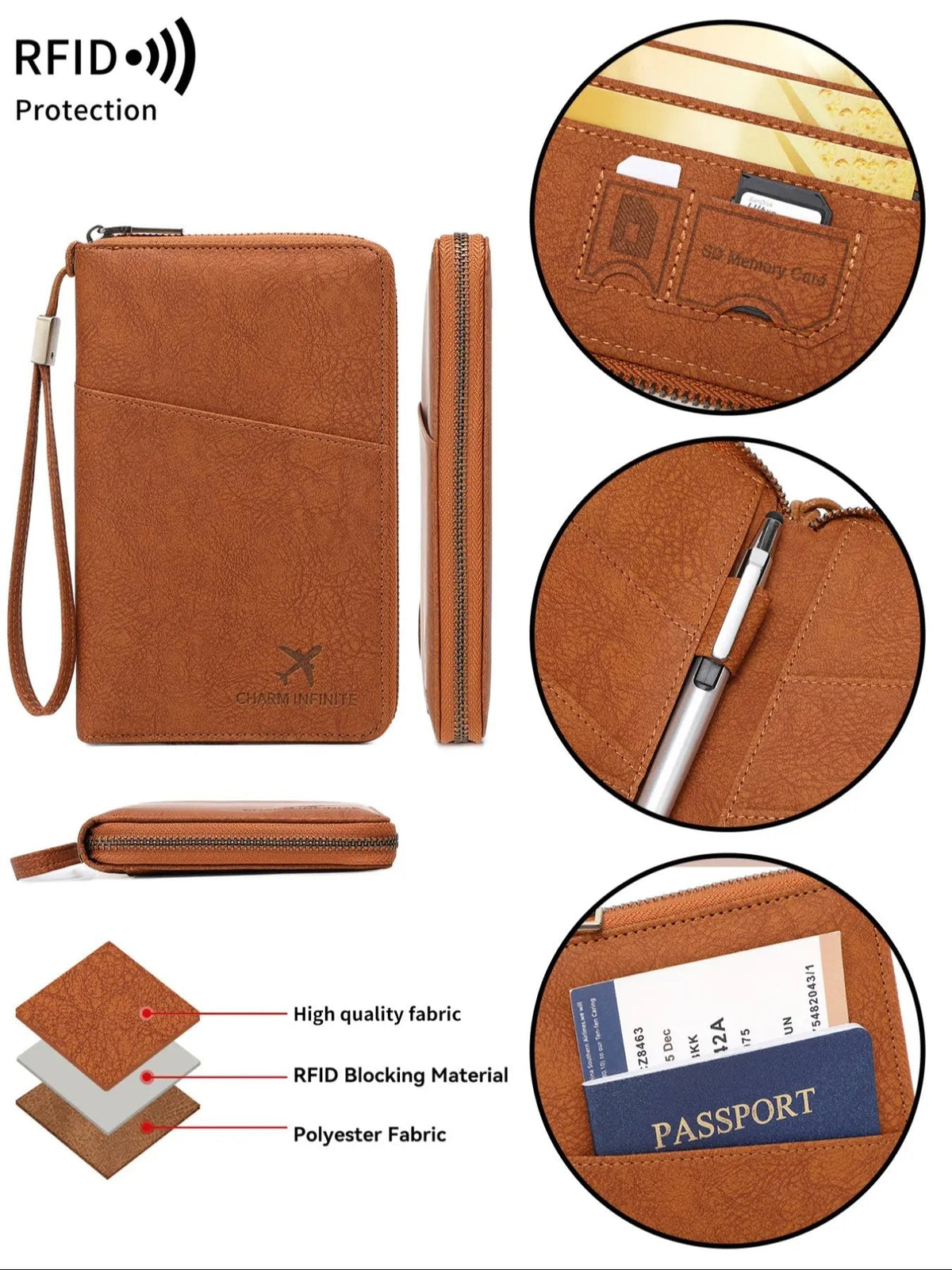🔥Last Day 49% OFF - ✈️ RFID Blocking Multi-Passport Holder & Travel Organizer