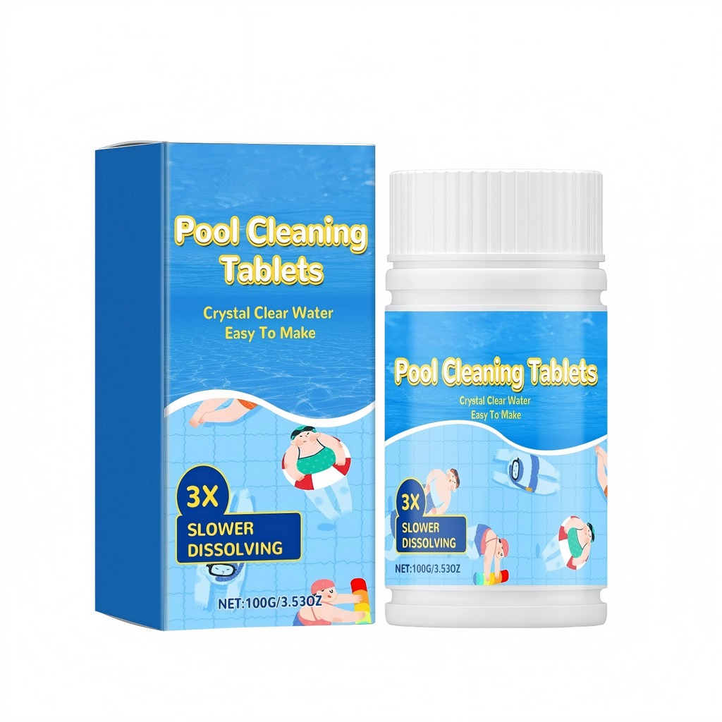 🏊‍♂️ Pool Cleaning Tablets for Crystal Clear Water – Drop, Dissolve, Dive In! 🌊✨