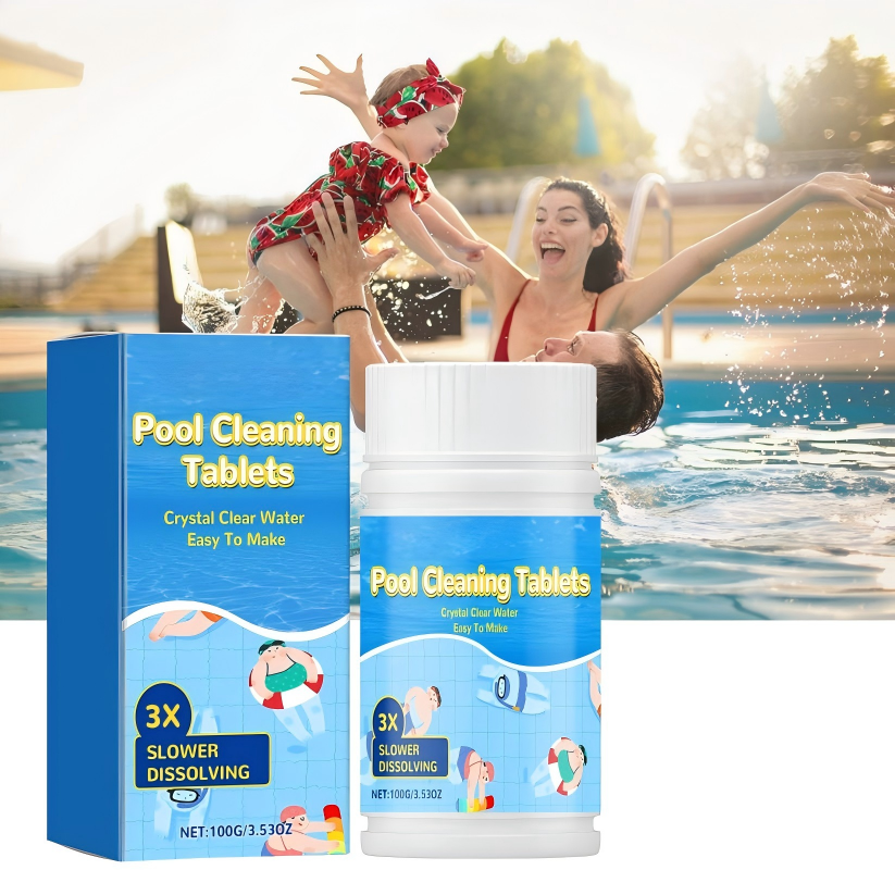 🏊‍♂️ Pool Cleaning Tablets for Crystal Clear Water – Drop, Dissolve, Dive In! 🌊✨
