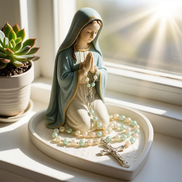 🔥Handcrafted Virgin Mary Rosary Holder