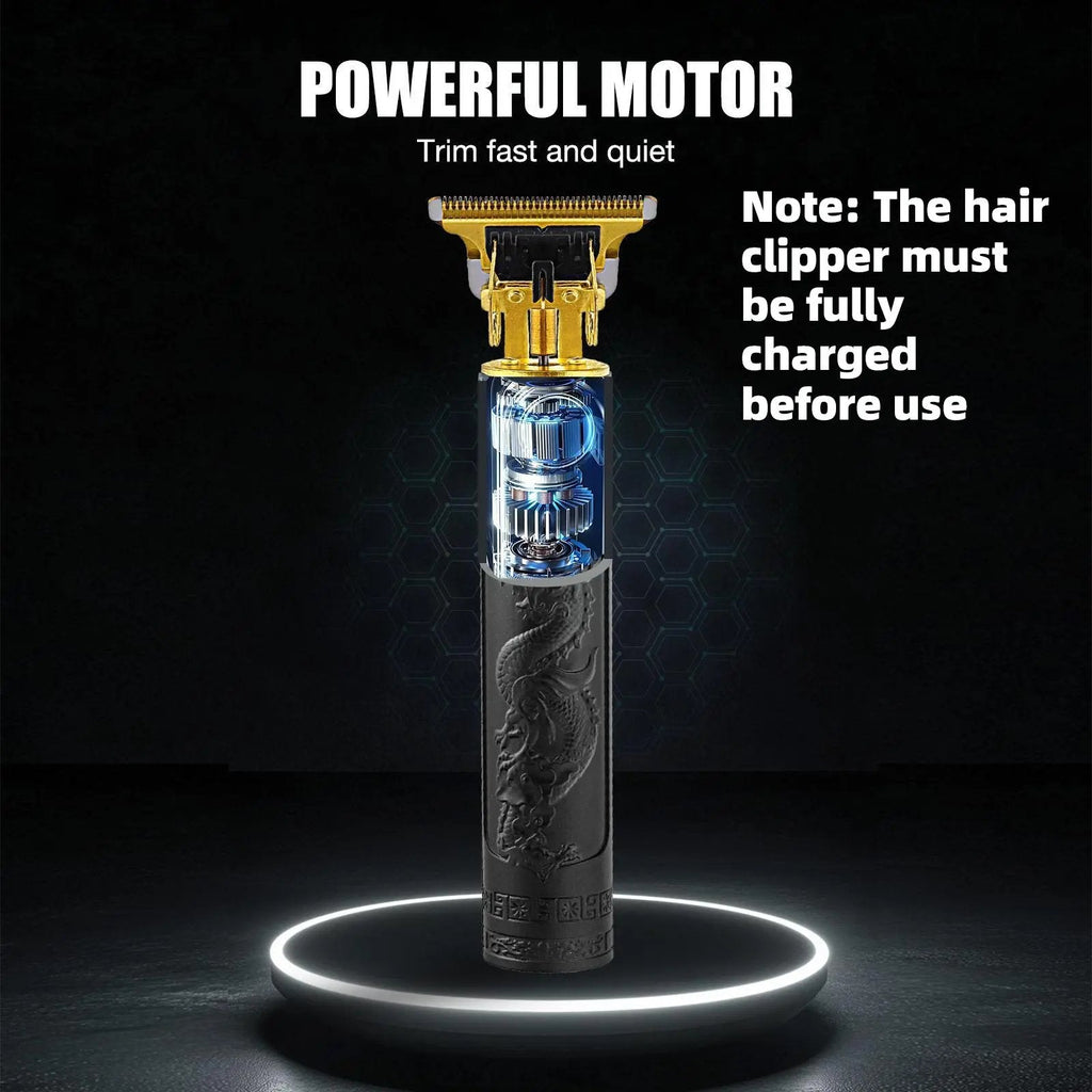 💈 Professional Cordless Zero-Gap T-Blade Trimmer