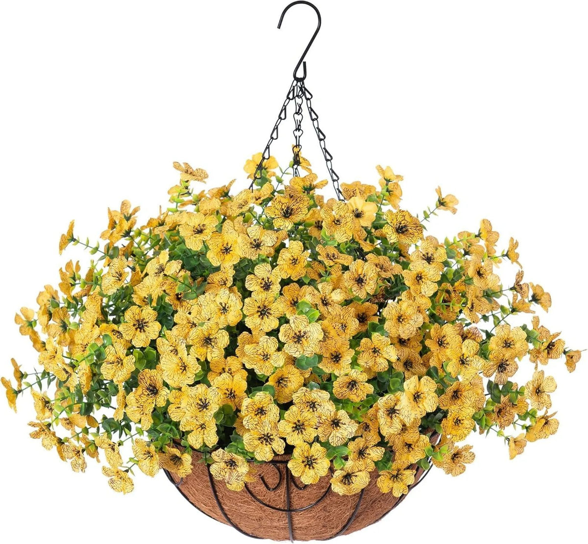 🔥Artificial Hanging Flower Basket🌸No Watering, No Wilting💧Everlasting Beauty for Your Home