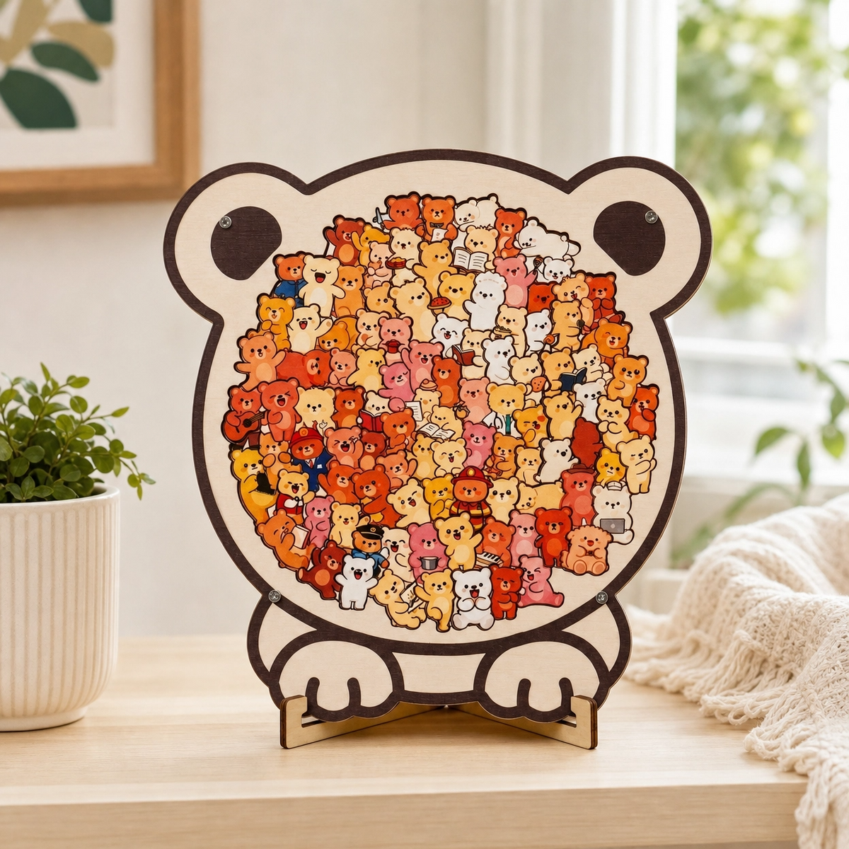 "A Thousand Cats" Wooden Jigsaw Puzzle
