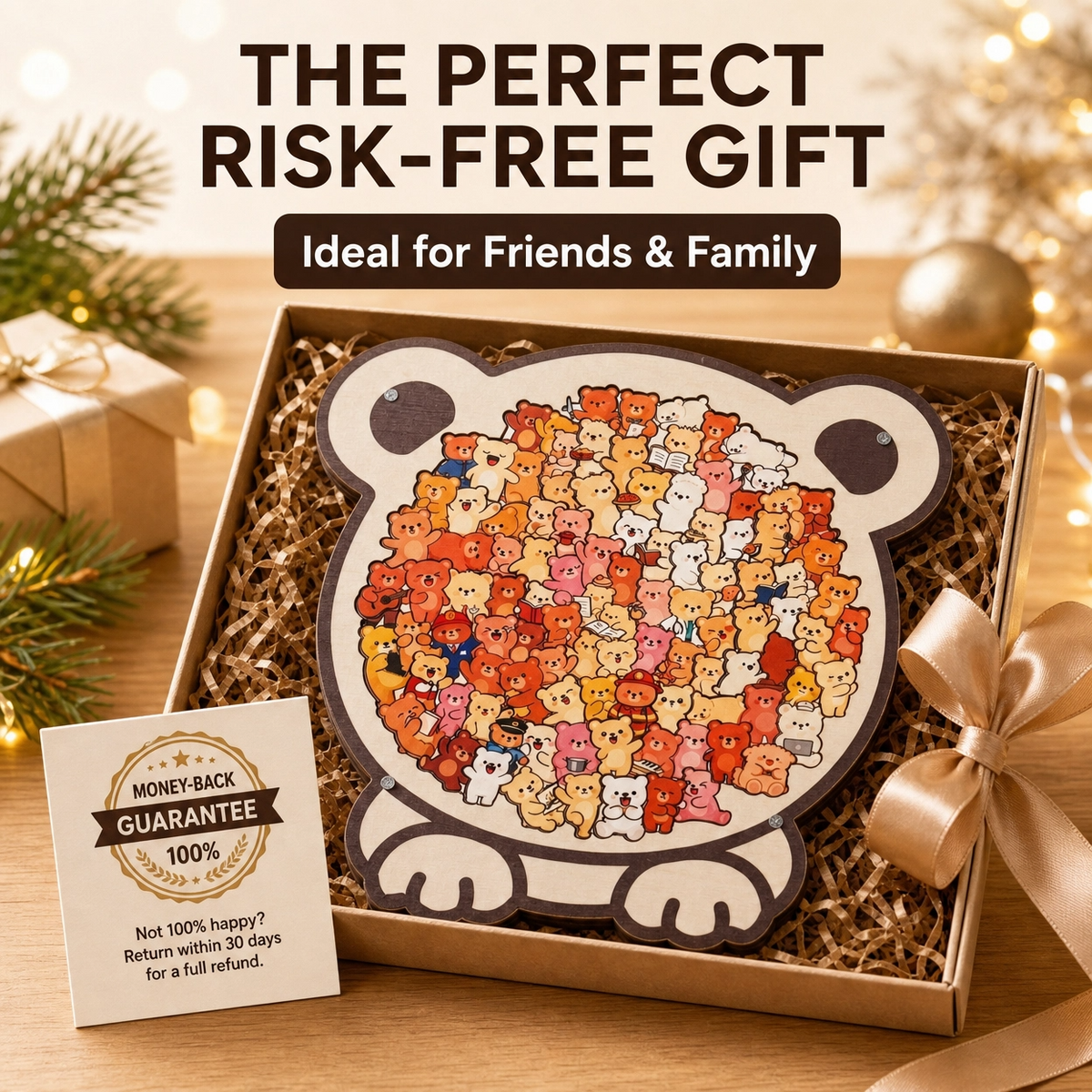 "A Thousand Cats" Wooden Jigsaw Puzzle