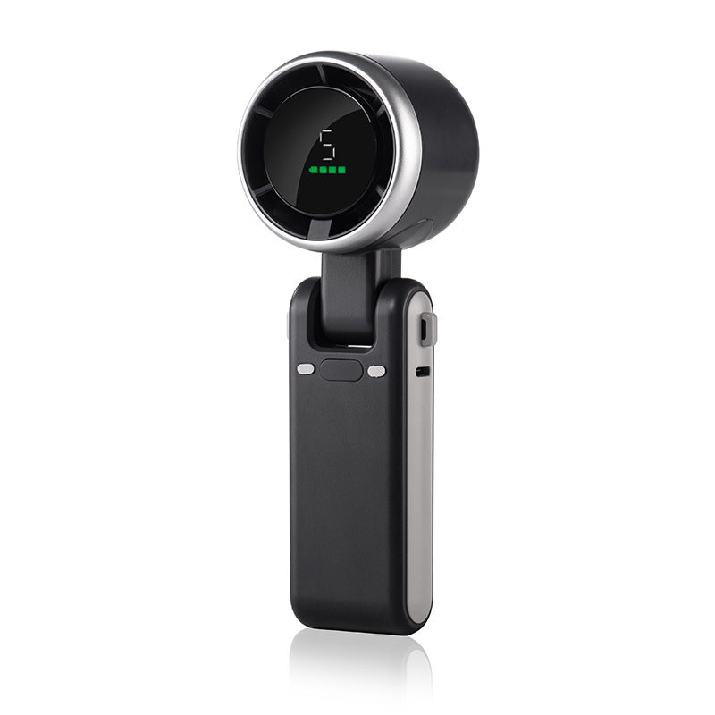 🌀 5-Speed Foldable Fan – Compact, Strong Wind, Rechargeable, On-the-Go Cooling 💨🔘