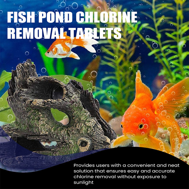 🐟💧Instant Chlorine Removal Tablets | Premium Fish Pond & Aquarium Purifier