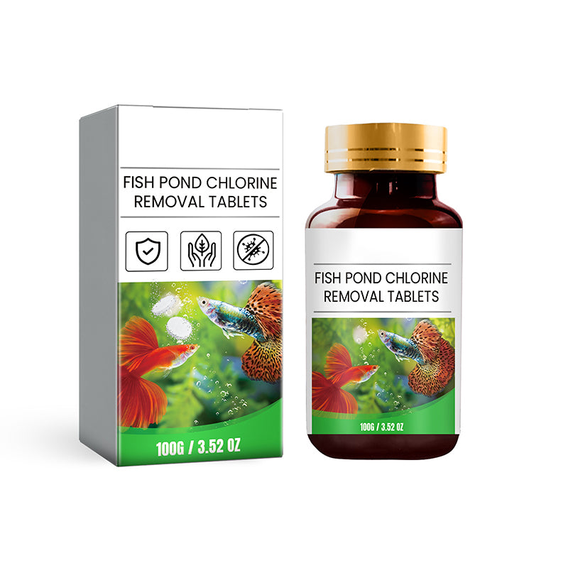 🐟💧Instant Chlorine Removal Tablets | Premium Fish Pond & Aquarium Purifier