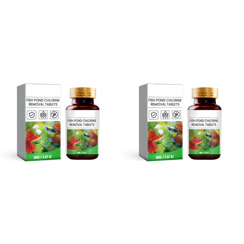 🐟💧Instant Chlorine Removal Tablets | Premium Fish Pond & Aquarium Purifier